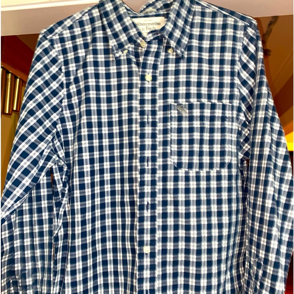 Abercrombie & Fitch Men’s Button Up Shirt 100% Cotton Excellent Condition NWOT